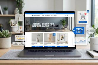 build a modern shopify store for dropshipping or business