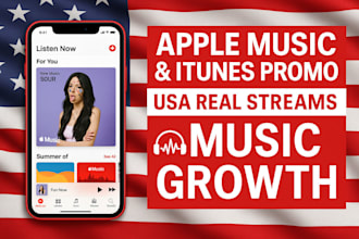do USA apple music, itunes music promotion to get streams and music lovers