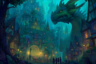 draw a fantasy illustration for you