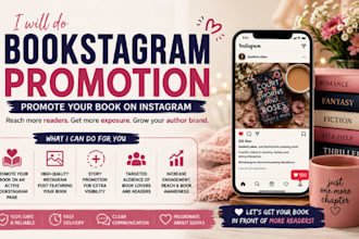 do bookstagram promotion, promote your book on instagram