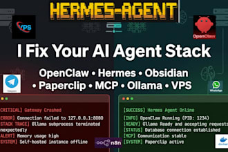 fix setup openclaw hermes ai agent obsidian memory multi agent ollama paperclip