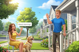 children story book illustration, children book story christian story book