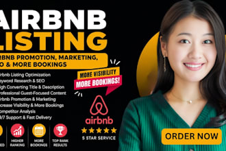 optimize airbnb listing airbnb promotion airbnb marketing seo airbnb booking
