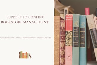 manage your online bookstore listings, admin tasks