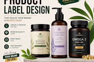 design professional product labels for your brand