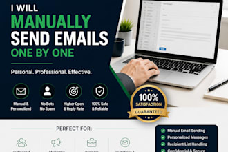 send personalized emails manually one by one for you