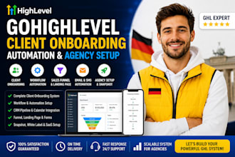 setup ghl client onboarding automation and gohighlevel agency, ghl website