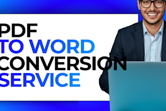 do PDF to word conversion manually