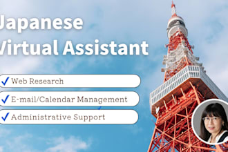 be your japanese virtual assistant for research and admin
