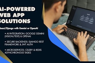 integrate openai or gemini ai into your react or django web app