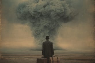 make vintage or retro album cover