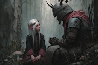 design unique fantasy environment illustrations