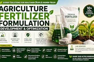agriculture fertilizer formulation development and optimization