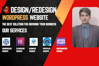 create a professional website on wordpress and woocommerce