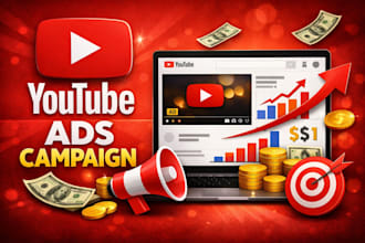 run youtube ads video advertising campaign to boost views for sales and leads