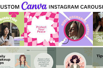 design stunning, modern instagram carousel