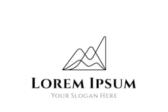 design modern, minimalist and geometric line art logo