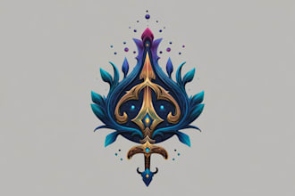 make an fantasy rpg logo dnd image for you