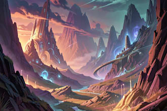 create concept art and illustration