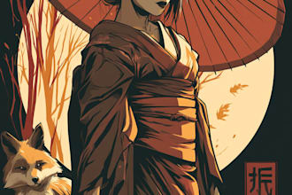 japanese t shirt illustration and t shirt design
