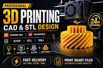 design 3d printable product in solidworks