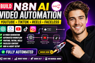 build n8n ai video automation youtube tiktok reels faceless n8n ai agent heygen