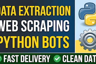 build a custom python web scraper to extract data