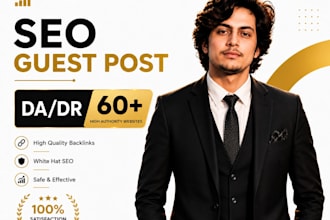 do SEO guest posting with high da DR backlinks