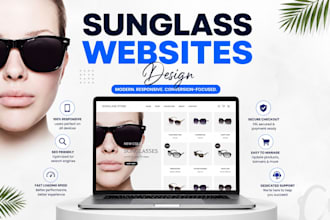 create a sunglass website design