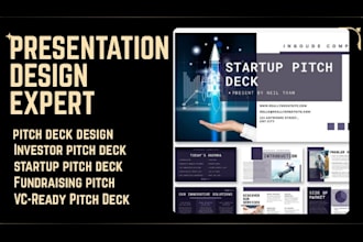 design startup pitch deck, investor pitch, fundraising pitch that wins investor