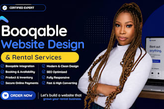 design booqable online rental service website booqable rental website design seo