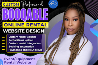design booqable online rental service website booqable rental website design seo
