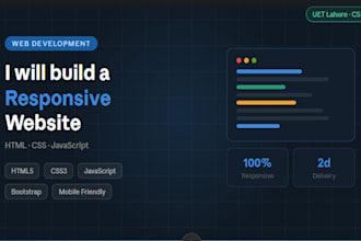 design a mobile friendly and responsive website