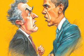 do digital political cartoon for political cartoon