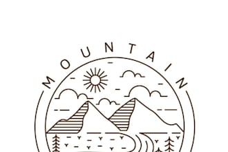 design a refined modern line art, text or badge logo