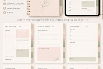 design custom digital planners and journals for you