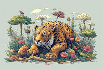 create custom animal vector illustrations
