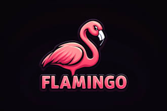 create an eye catching flamengo bird mascot logo in 12 hours