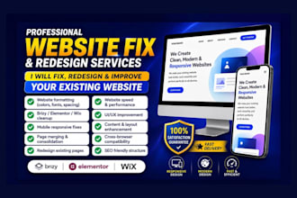 redesign, format and cleanup your existing website with mobile responsive view