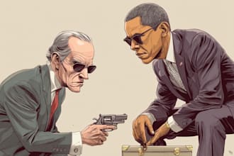 create digital political cartoon for political cartoon