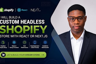 build a custom headless shopify store with react or nextjs frontend