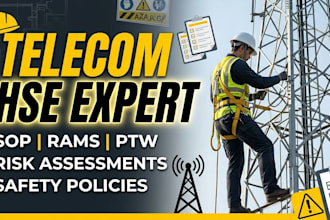 telecom hse documents sops risk assessments and safety policies