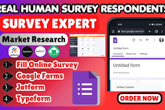 recruit targeted survey respondents for google forms and qualtrics survey