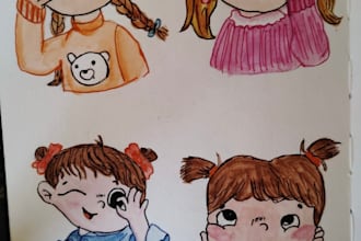 draw custom cartoon illustrations and creative artwork