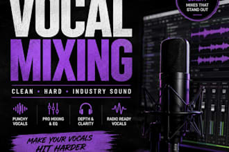 provide industry quality rap vocal mixing