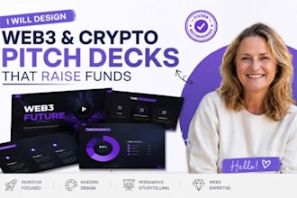 web3 startup presentation, crypto investor slides, nft pitch deck design