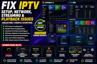 fix iptv setup, network, streaming and playback issues