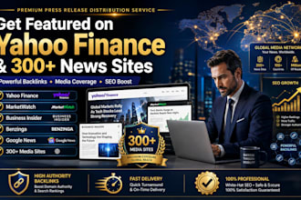 do press release distribution on 8 yahoo sites with yahoo finance and news