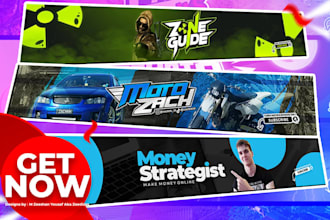 design a perfect youtube channel art for you