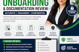 do aml kyc onboarding and documentation review